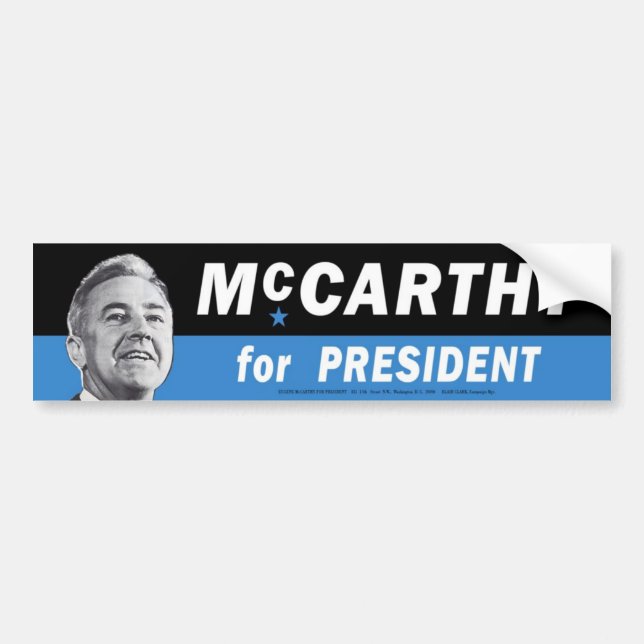 Gen 1968 McCarthy für Präsidenten Autoaufkleber (Vorne)