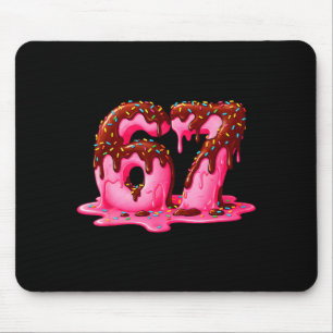 Gen Alpha Slang Kids 67 Eiscreme-Drip Six Seven  Mousepad