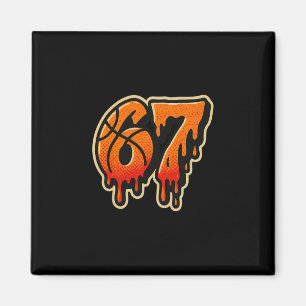 Gen Alpha Slang Kids 67 Sketll Eiscreme Drip Six  Magnet