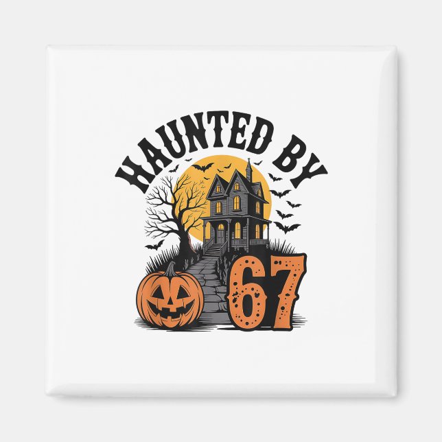 Gen Alpha Z 67 Meme Six Seven 6-7 Funny Internet J Magnet (Vorne)