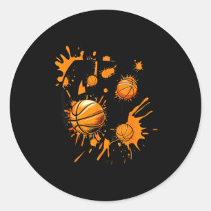 Gen Basketball Six Slang Alpha 67 67 Nummer Sieben Runder Aufkleber