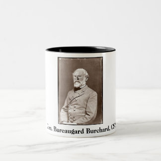 Gen. Bureaugard Burchard, CSA, Gen. Bureaugard… Zweifarbige Tasse