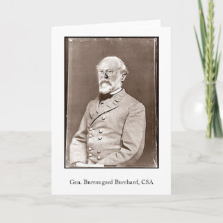 Gen. Bureaugard Burchard, CSA Karte