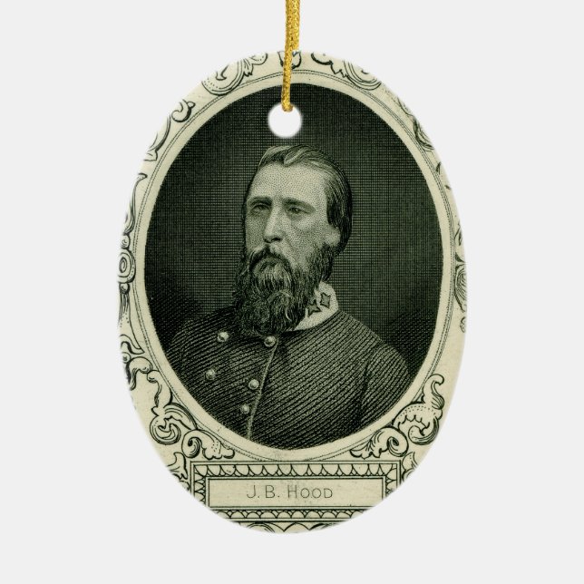 Gen. John Bell Hood Keramik Ornament (Vorne)