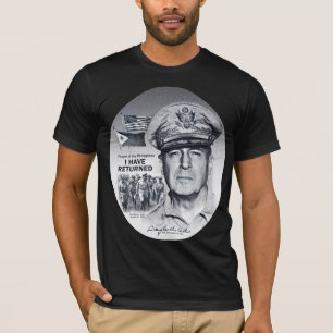 Gen. MacArthur I sind zurückgekommen (dunkelblauer T-Shirt