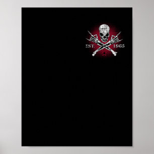 Gen X 1965 The Bad Generation Skeleton Poster