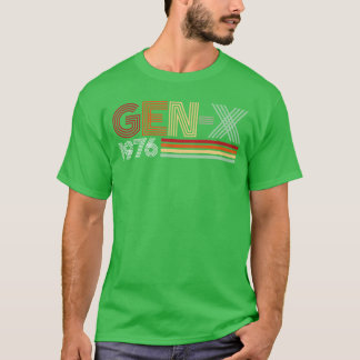 Gen X 1976 Retro Generation Xer Vintageet Style vi T-Shirt