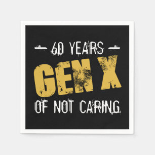 Gen X 60 Geburtstag Serviette
