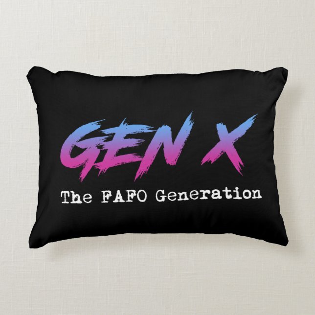 Gen X - Die FAFO-Generation Dekokissen (Vorderseite)