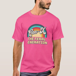Gen X Die Generation Xers Retro Männer Frauen T-Shirt