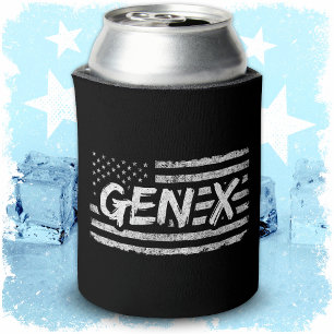 Gen X Gen Xer Generation X American Flag Gen X Dosenkühler