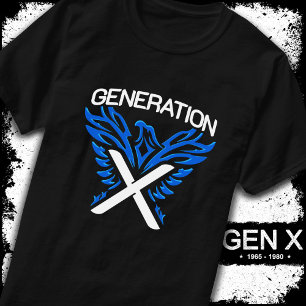 Gen X Gen Xer Phoenix Vogelgeneration X T-Shirt