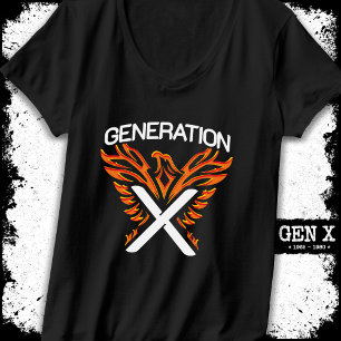 Gen X Gen Xer Phoenix Vogelgeneration X T-Shirt
