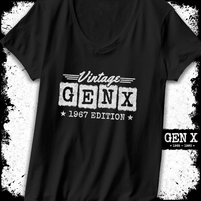 Gen X Generation Gen Xer Geboren 1967 Gen X Geburt T-Shirt (Von Creator hochgeladen)