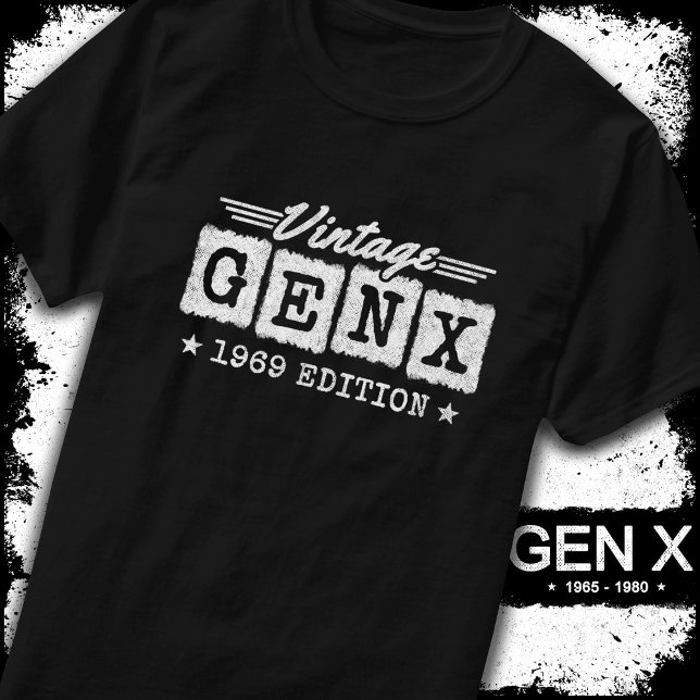 Gen X Generation Gen Xer Geboren 1969 Gen X Geburt T-Shirt (Von Creator hochgeladen)