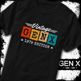 Gen X Generation Gen Xer Geboren 1979 Gen X Geburt T-Shirt