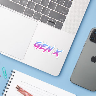 Gen X Generation X Retro Vintag Aufkleber