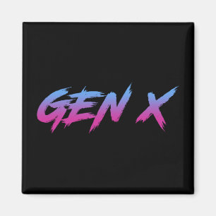 Gen X Generation X Retro Vintag Magnet