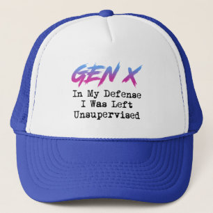 Gen X - In meiner Verteidigung wurde ich unbeaufsi Truckerkappe