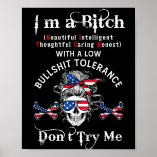 Gen X Skelett Ich bin ein schönes intelligentes Sk Poster