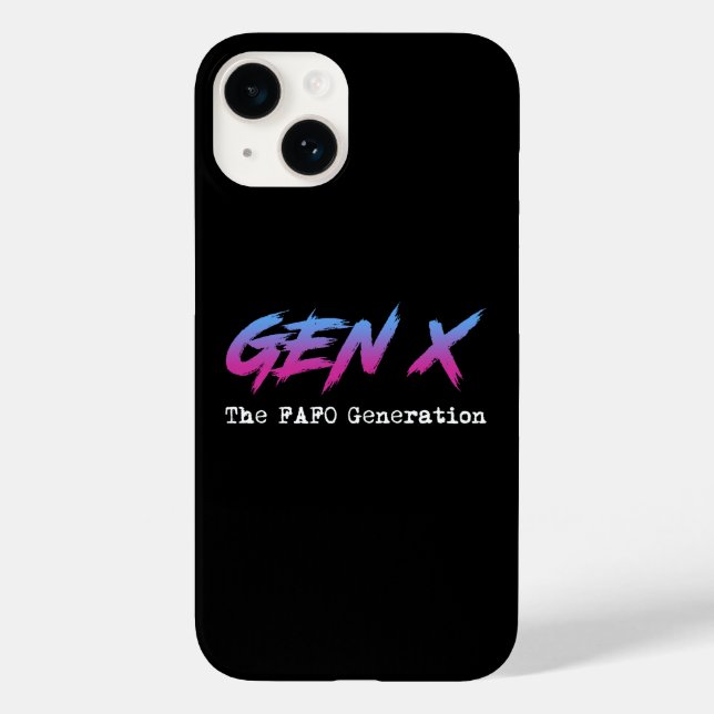 Gen X - The FAFO Generation Case-Mate iPhone Hülle (Rückseite)