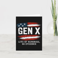 Gen X Viele Erinnerungen Kein Nachweis USA-Flagge 
