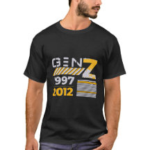 Gen Z 1997 2012 Grafik-T-Shirt-Design