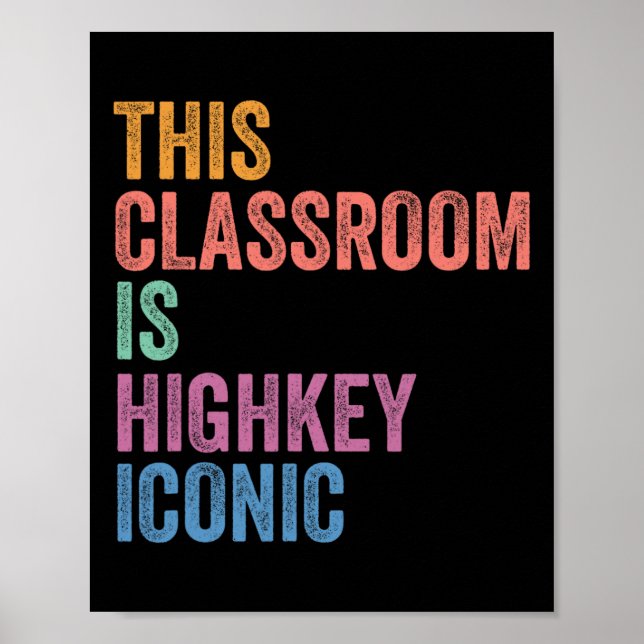 Gen Z Alpha Zurück zur Schule Dieses Klassenzimmer Poster (Vorne)
