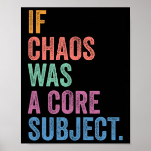 Gen Z Alpha Zurück zur Schule Wenn Chaos ein Fach  Poster