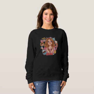 Gen Z Vibes – Süßes ästhetisches Mädchen Sweatshirt