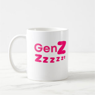 Gen Zzzzz – Verschlafener Gen Z Humor Kaffeetasse