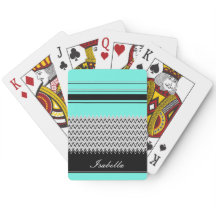 Genannte Mint Stripes und Zickzack