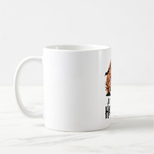 Genau auf Halloween-Hund warten Kaffeetasse