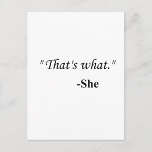 "Genau das.." Postkarte