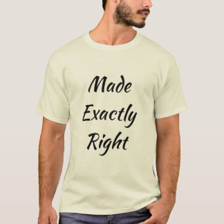 Genau richtiger männlicher T - Shirt