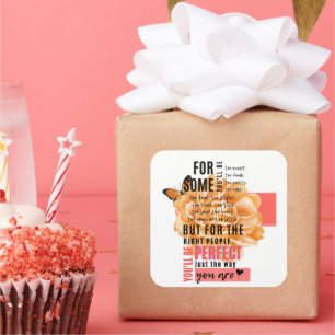 Genau so, wie Sie ein illustriertes Angebot haben Quadratischer Aufkleber