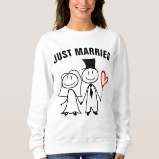 GENAU VERHEIRATET HOCHZEIT T-SHIRT SWEATSHIRT