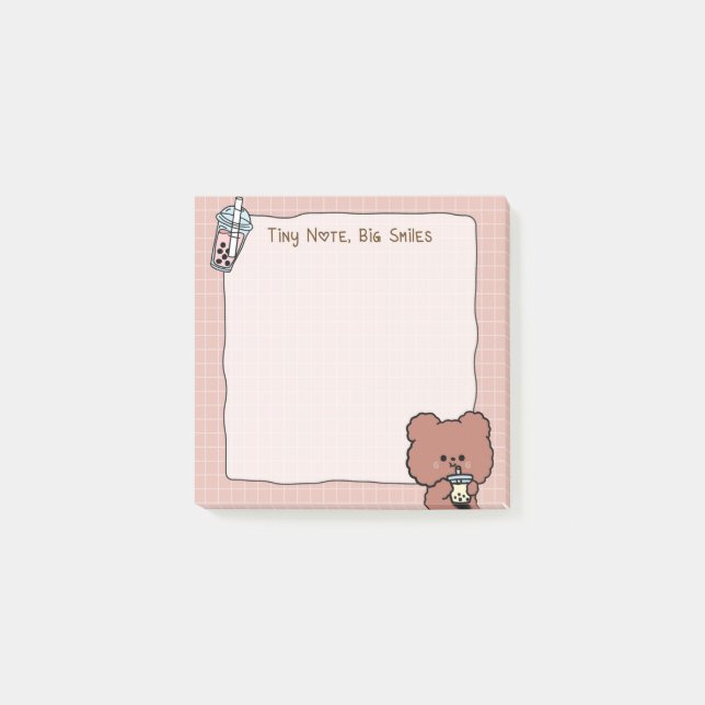 genau wie Boba Post-It Notes Klebezettel (Vorderseite)