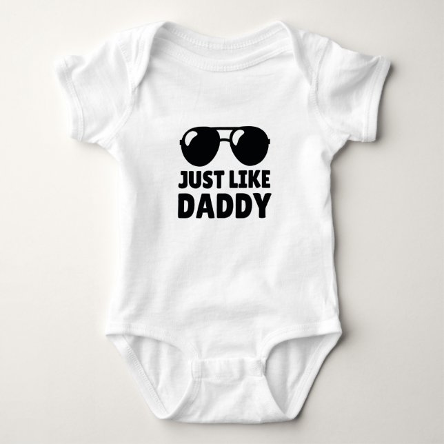 Genau wie Daddy Baby Strampler (Vorderseite)