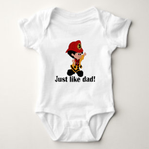 Genau wie Fireman Vater Baby Strampler