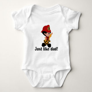 Genau wie Fireman Vater Baby Strampler