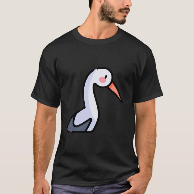 Genau wie Storks Stork Fan Water Wading Bir T-Shirt (Vorderseite)