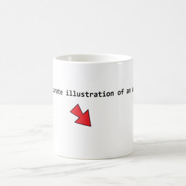 Genaue Illustration eines Atoms Tasse (Mittel)