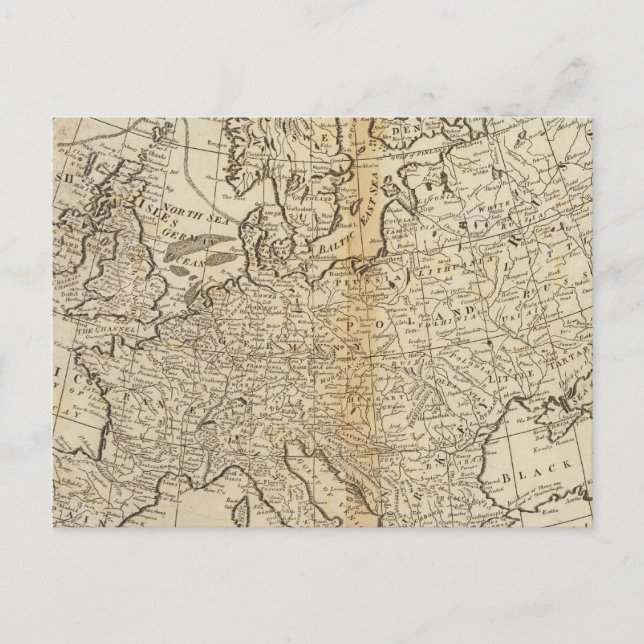 Genaue Karte Europas (Vorderseite)