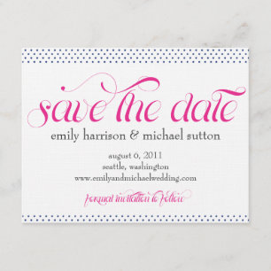 Genauigkeitspolka-Punkte Save the Date