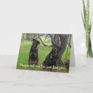 Genauso wie Sie Rottweiler Muttertagskarte Karte