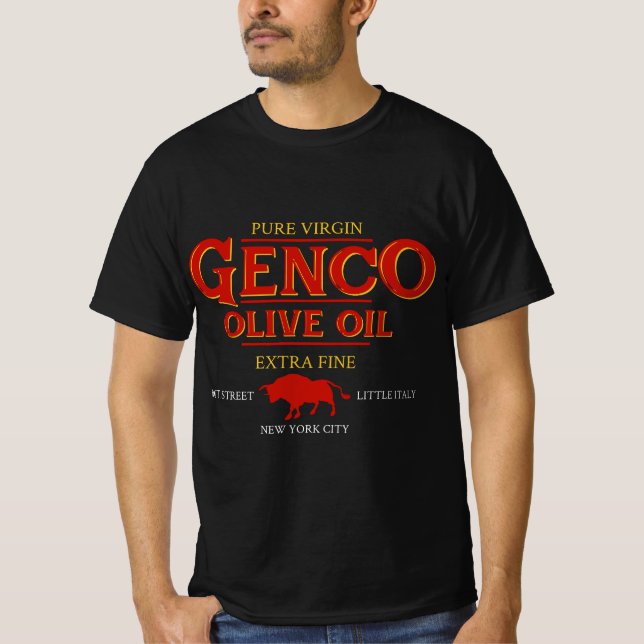 Genco Olive Oil Little Italy New York City T-Shirt (Vorderseite)