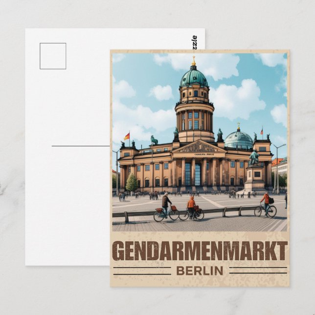 Gendarmenmarkt Berlin Platz - Konzerthaus Postkarte (Vorne/Hinten)