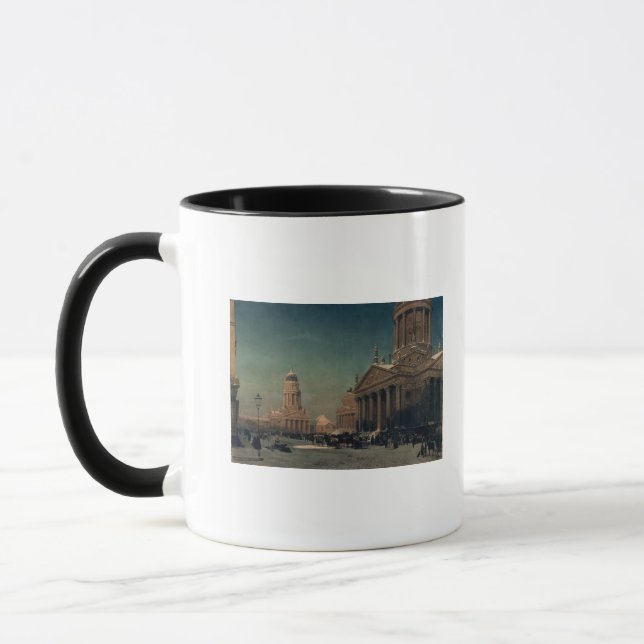 Gendarmenmarkt im Winter, 1857 Tasse (Links)