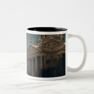 Gendarmenmarkt im Winter, 1857 Zweifarbige Tasse
